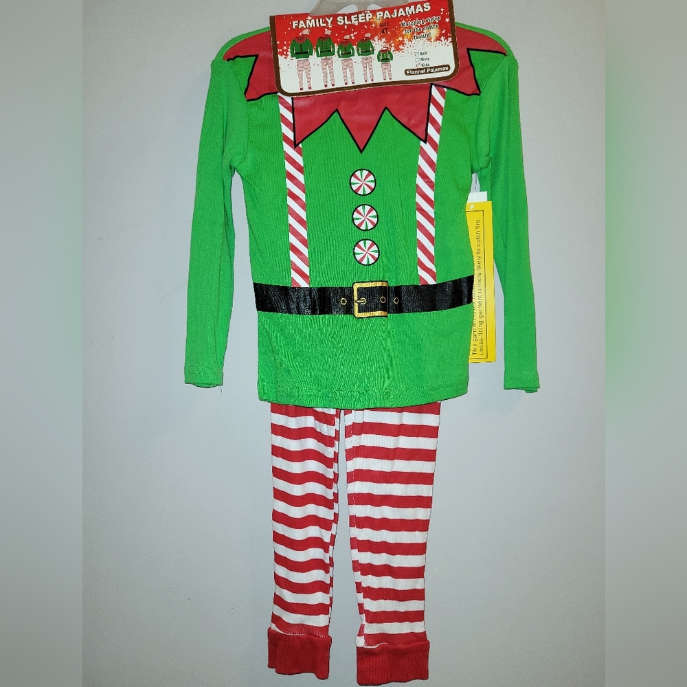 🆕️🎄 Elf Themed 3 Pc Christmas Holiday  Family Pyjamas Set PJs & Presents 🎁